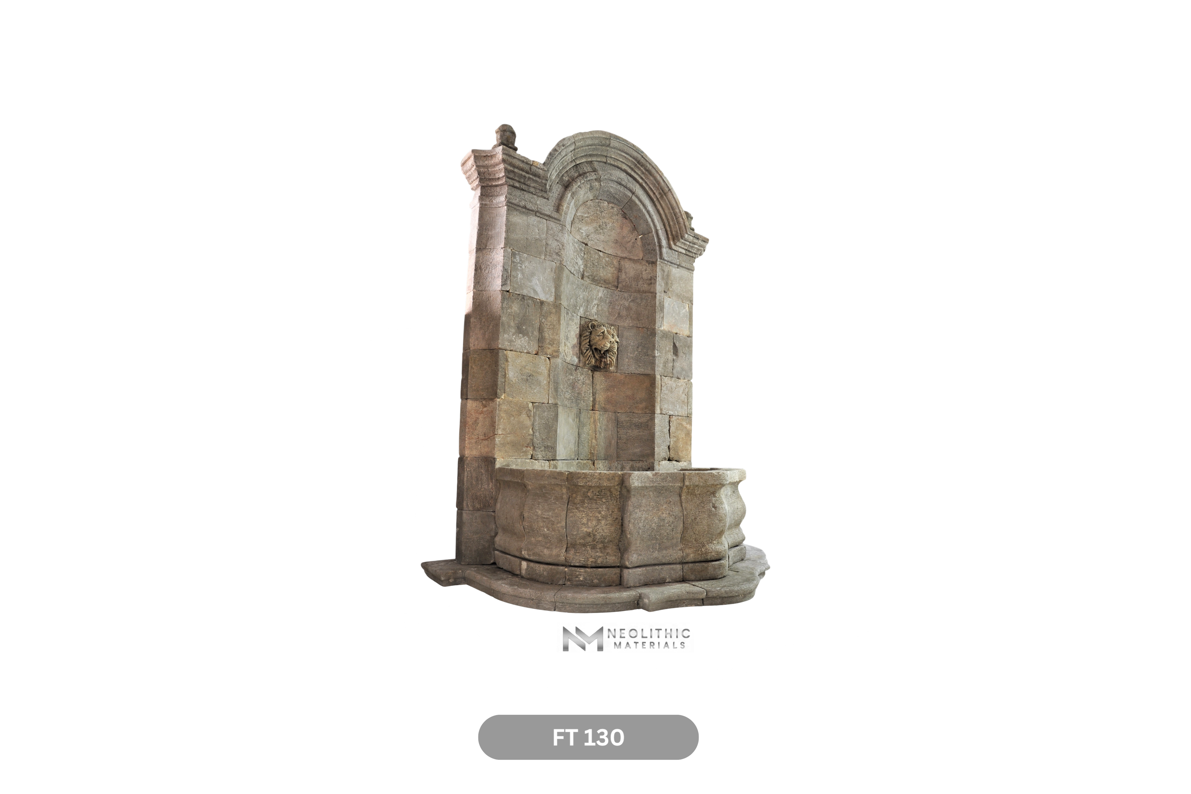 Reclaimed Limestone Wall Fountain - Image 5